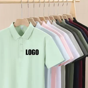 Heavyweight 210gsm Cotton Men’s Anti-Bacterial Business Polo Shirt Custom Logo