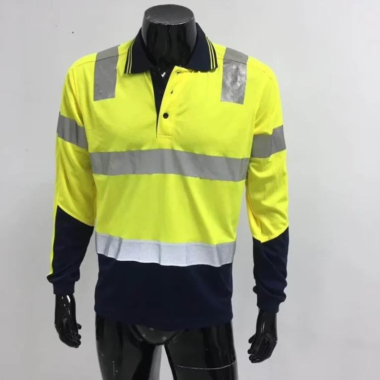 Hi-Vis-100-Polyester-Blue-Safety-Reflective-Shirt-Reflective-Safety-Polos-T-Shirts-for-Mining-Construction-Industrial-OEM