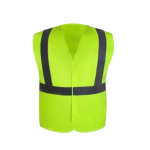 Hi Vis 100% Polyester Knitting Fabric Reflective Safety Construction Work Jacket for Men Custom Logo Reflective Clothing