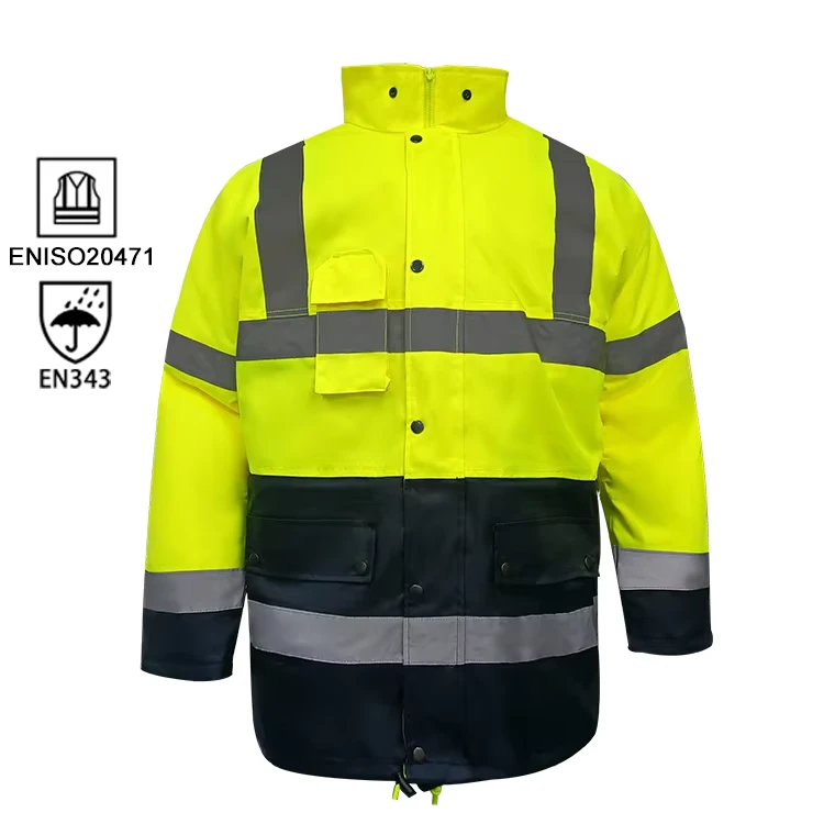 Hi Vis 3 in 1 Contrast Colour Suit Oxford Cloth Safety Jacket