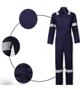 Hi Vis 7OZ 10cal cm3 Arc Flash Protective Ultrasoft EN11612 Flame Resistant Coverall Suit FR Coat Uniform Workwear