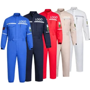 Hi Vis Acidproof Anti-Static Reflective Safety Workwear Coverall for Industrial Mining Construction