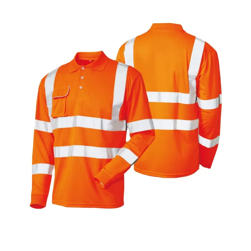 Hi Vis Anti Static Flame Retardant Reflective Safety Polo Shirt