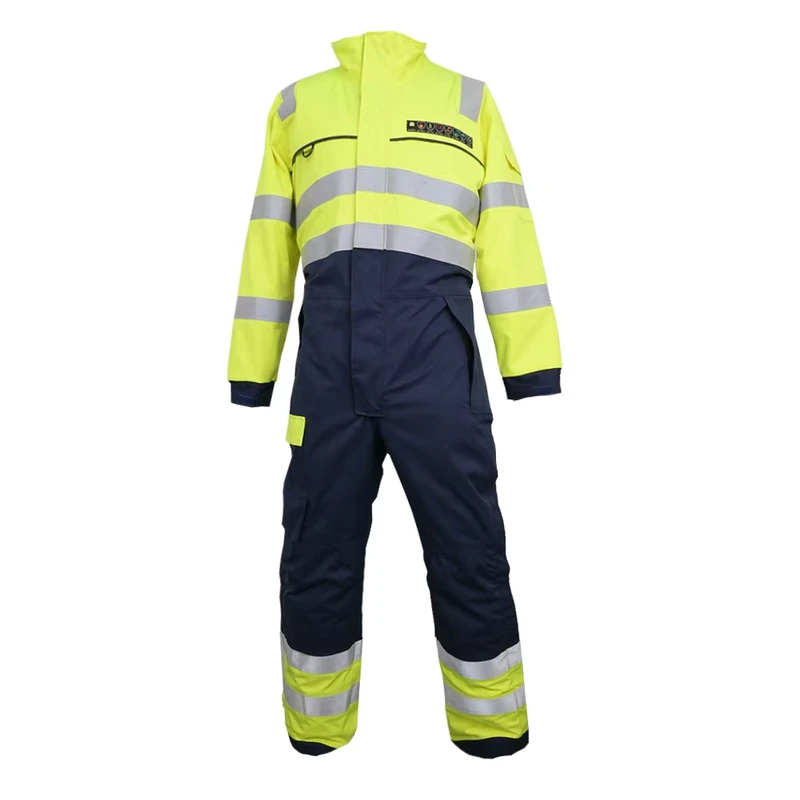 Hi Vis Arc Flash Protection Winter Coverall Fire Retardant Workwear Uniform