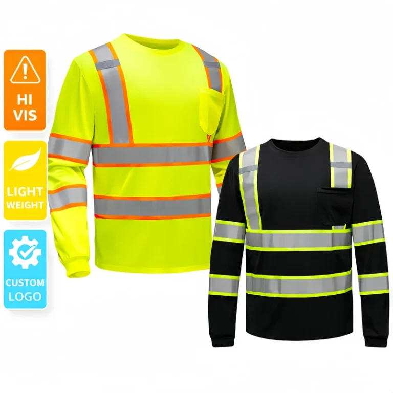 Hi-Vis-Black-Yellow-Long-Sleeve-Safety-Shirt-With-Reflective-Strips-High-Visibility-Construction-Workwear-T-Shirt-For-Men