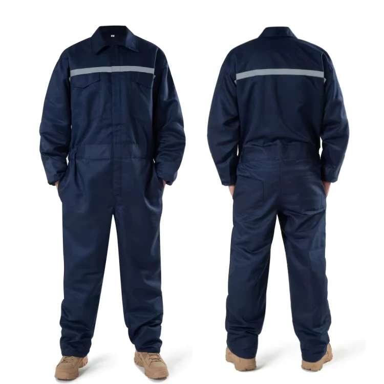 Hi-Vis-Breathable-Anti-Bacterial-Cotton-Polyester-Overalls-Reflective-Workwear-Uniform-Coverall-for-Construction-Welding