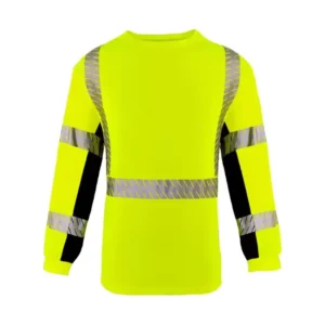 Hi Vis Breathable Safety Long Sleeve T Shirt for Outdoor Protection