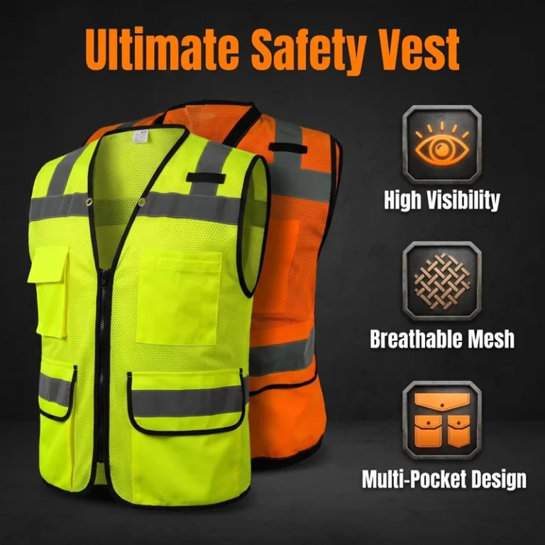 Hi-Vis-Class-2-Certified-Industrial-Mining-Construction-Reflective-Safety-Vest