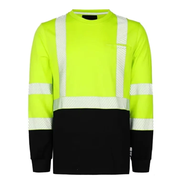 Hi-Vis-Clothing-Cotton-Hidden-Pocket-6OZ-with-Reflective-Stripe-High-Visibility-Fire-Resistant-Work-T-shirts