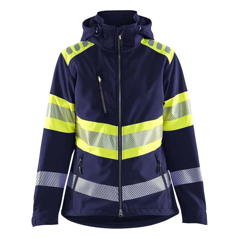 Hi Vis Construction Safety Jackets Reflective Zipper Work Wear Anti static Security Work Jackets