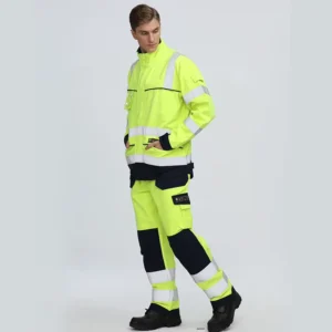 Hi Vis Cotton Welder Working Uniform Suit with Knee Pads