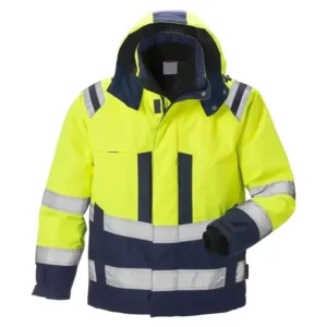Hi Vis Custom Construction Workwear Reflective Safety Work Jacket Winter Waterproof Worker Security Clothing Coat Mechanical Men