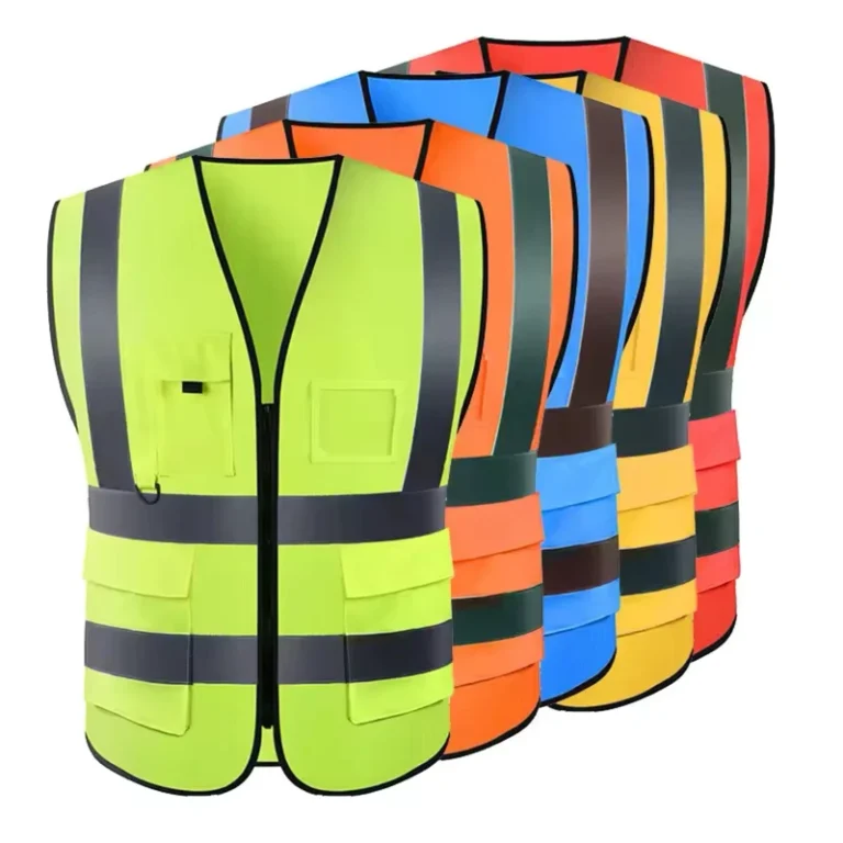 Hi-Vis-Custom-Warehouse-Vest-Chalecos-Reflectivos-Jacket-Orange-Polyester-Construction-Surveyor-Safety-Vest-with-logo