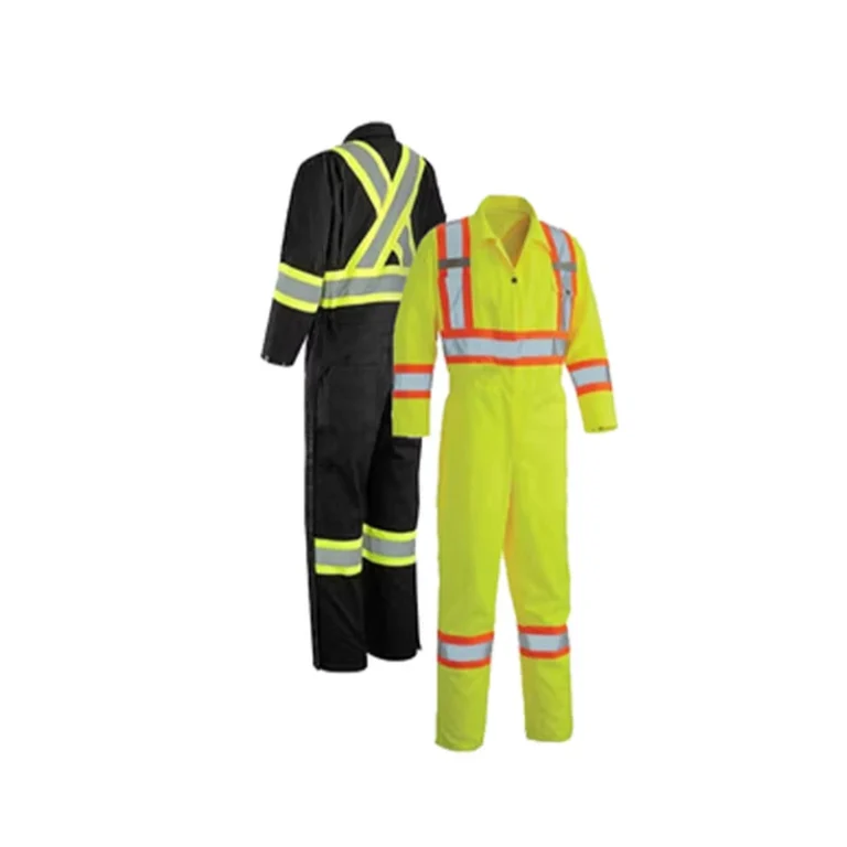 Hi-Vis-Customized-Fire-Resistant-Coveralls-Men-With-Reflective-Striping-Tape