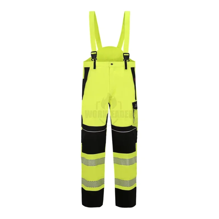 Hi-Vis-FR-Cotton-Polyester-Cargo-Work-Pants-Yellow-Black-Flame-Retardant-Anti-Static-Welding-Fire-Resistant-Uniform