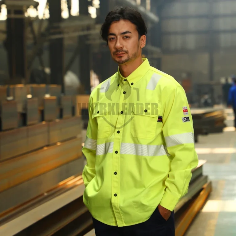 Hi-Vis-FR-Shirt-Fireproof-Safety-Clothing-Industrial-Flame-Resistant-ARC2-Rated-OEKO-TEX-Certified-Oil-Field-Gas