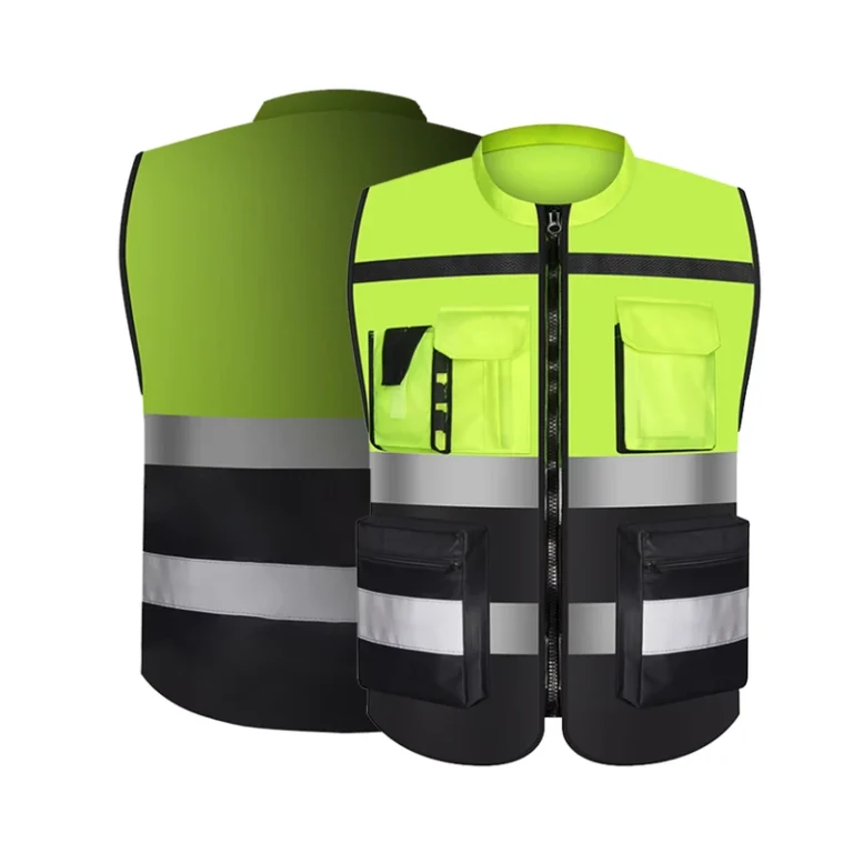 Hi-Vis-Factory-Professional-Reflective-Security-Pockets-Design-Safety-Outdoor-Reflective-Workwear-Vest