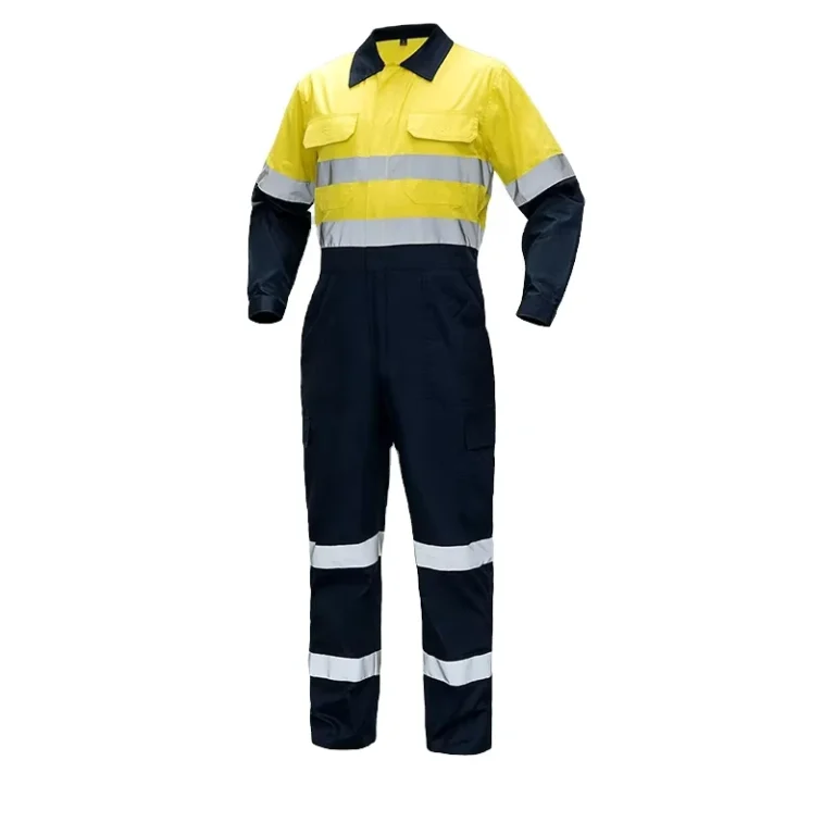 Hi-Vis-Fluorescent-Work-Coveralls-Factory-Supplied-Reflective-Safety-Scrubs-Uniforms-Overall-Workwear