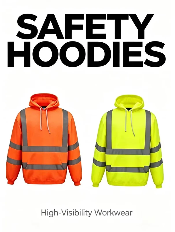 Hi Vis High Quality Warm Thermal Reflective Safety Hoodie Ultra High Brightness Tape High Risk Hazardous Work Protection Nylon