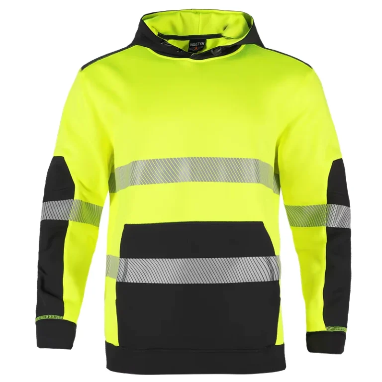 Hi-Vis-Hoodie-Safety-Wear-Sweatshirt-Hoodie-High-Visibility-Workwear-Waterproof-Reflective-Safety-Hoodie