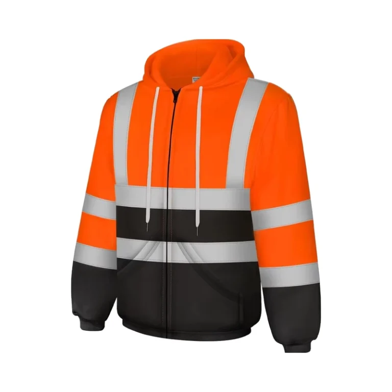 Hi-Vis-Hoodie-for-Men-Women-Class-3-High-Visibility-Sweatshirt-Zipper-Safety-Jackets-Bottom-Construction-Black-Yellow