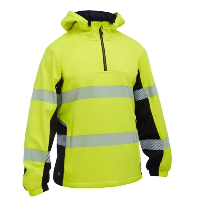 Hi-Vis Hoodies With Reflective Tapes