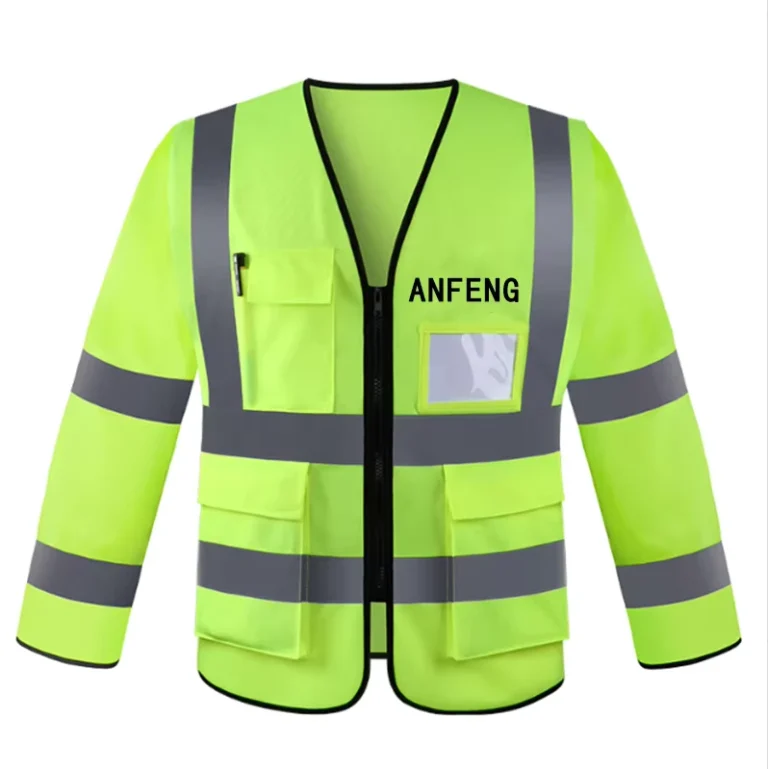 Hi-Vis-Long-Sleeves-Protective-Working-Safety-Reflective-Vest-With-clear-Reflective-Straps-logo