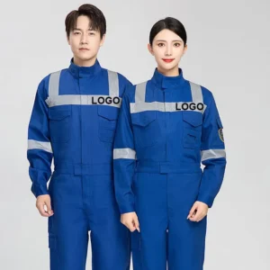 Hi Vis Men Safety Fire Retardant Coverall Industrial Work Wear Mechanics Oil Resistant Fireproof Working FR Coveralls