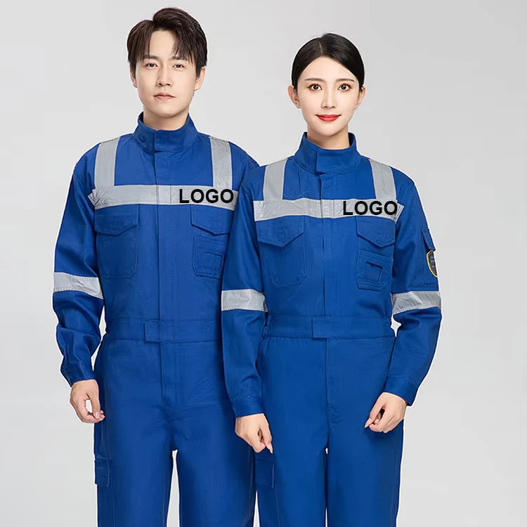 Hi-Vis-Men-Safety-Fire-Retardant-Coverall-Industrial-Work-Wear-Mechanics-Oil-Resistant-Fireproof-Working-FR-Coveralls
