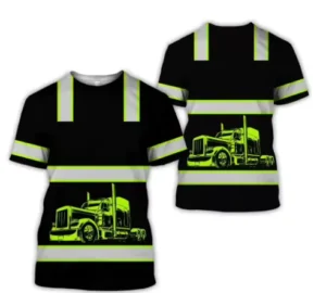 Hi Vis Men’s Breathable Polyester Polo Shirt High Visibility Reflective Safety Workwear for Mining Construction Reflective