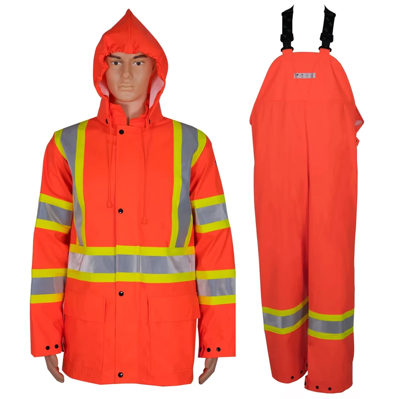 Hi Vis Men's Winter Workwear Construction Waterproof and Protective Polyester Uniform Flame Resistant Reflective and Workwear