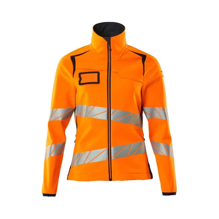 Hi Vis Orange Waterproof Breathable Windproof Men Reflective Jacket
