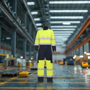 Hi Vis PPE Reflective Flame Retardant Oeko Tex Certified Unisex Multi Pocket Welding Oil Gas Safety Coveralls Workwear