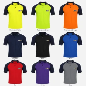 Hi Vis Polo Safety High Visibility Polo High Visibility Reflective Short Sleeve Safety Construction Polo Shirts