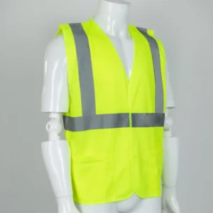 Hi Vis Polyester Security Vest Uniform with Reflective Features for Construction