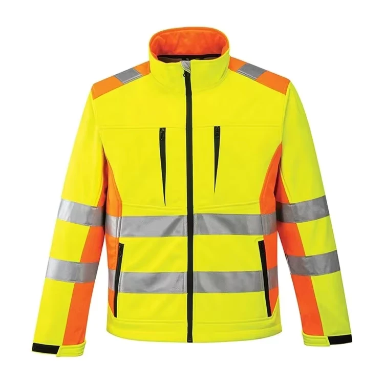 Hi-Vis-Polyester-Workwear-Jacket-with-Customized-Logo-Waterproof-Design-in-Chinese-Style