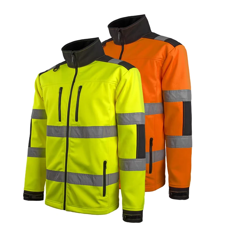 Hi Vis Pullover Workwear Fleece Jacket for Winter Outdoor Safety Work