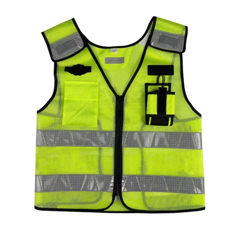 Hi-Vis-Reflective-ANSI-Class-1-EN-ISO-20471-Lightweight-Mesh-Safety-Vest-for-Traffic-Control-and-Road-Safety