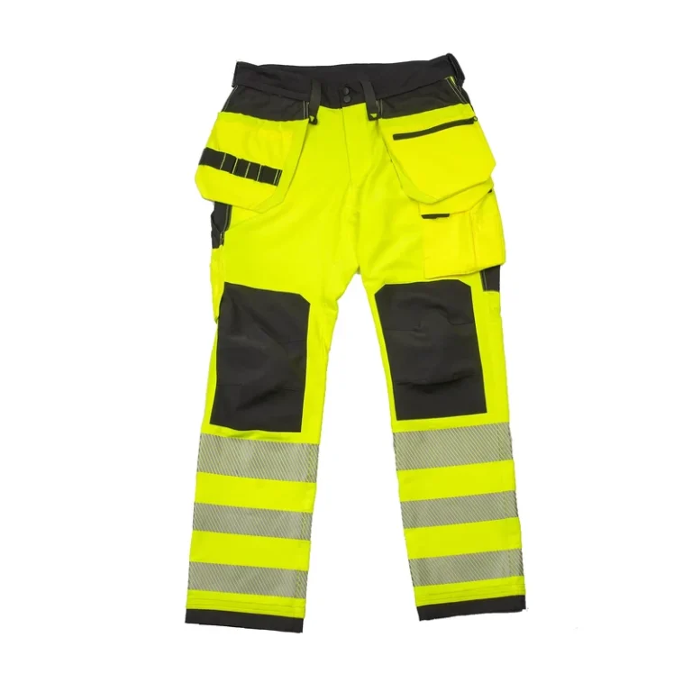 Hi-Vis-Reflective-ANSI-Class-2-Waterproof-Multi-Pocket-Custom-Workwear-Construction-Safety-Cargo-Pants-for-Men