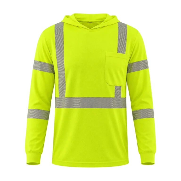 Hi-Vis-Reflective-Safety-Hoodie-Long-Sleeve-Work-Shirt-Breathable-Bird-Eye-Fabric-ANSI-Class-3-Pocket-Hoodie