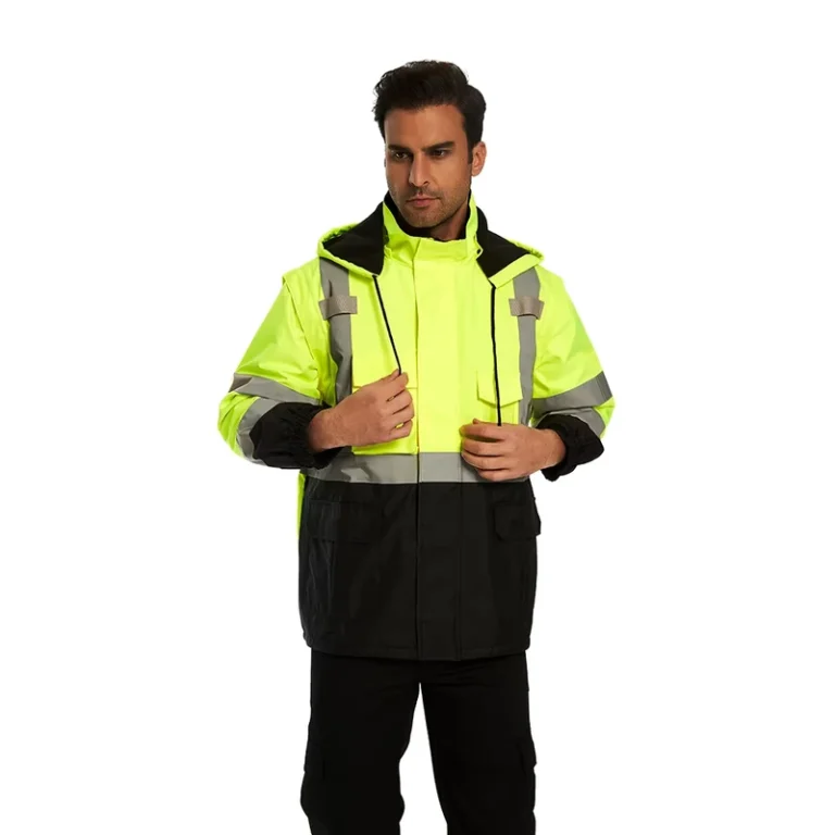 Hi-Vis-Reflective-Safety-Jacket-Waterproof-Fleece-Lined-Work-Coat-for-Traffic-Construction-Emergency-Rescue