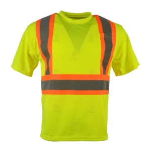 Hi Vis Reflective Safety Unisex Work Wear Construction Polo Shirts T Shirts Vest Polyester Customized Logo