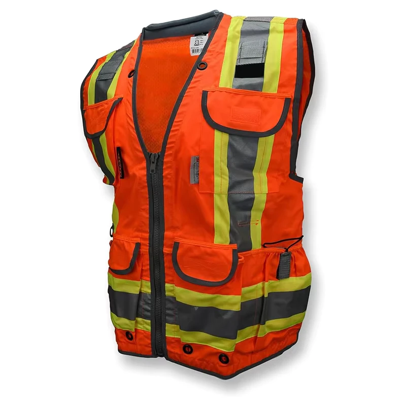 Hi Vis Reflective Safety Vest Yellow with Pockets