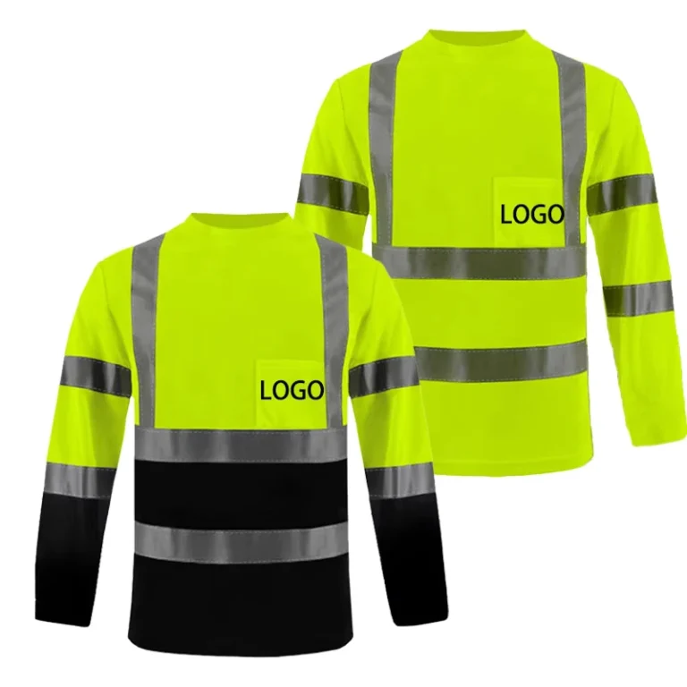 Hi-Vis-Reflective-Security-Safety-Shirts-Long-Sleeve-Custom-Construction-Work-Clothing-Workwear