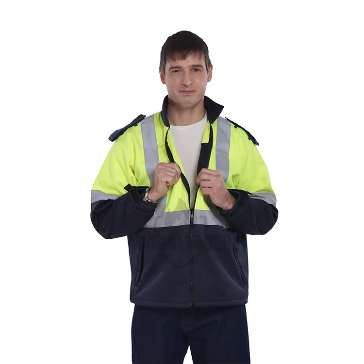 Hi Vis Reflective Waterproof Softshell Work Jacket EN20471 High Visibility Safety Clothing for Working Protective