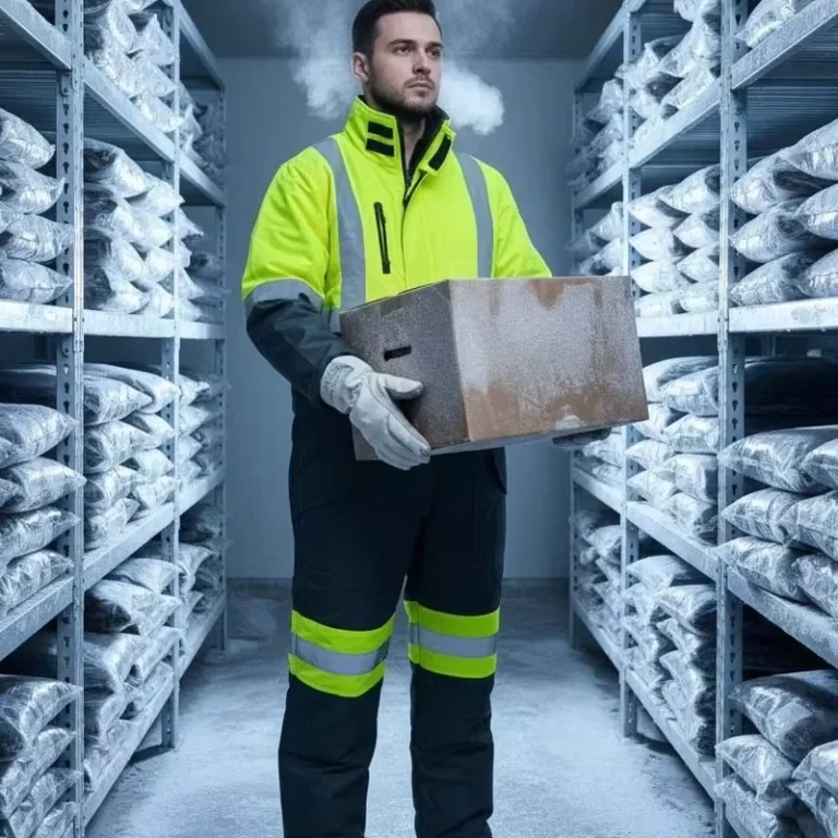 Hi-Vis-Reflective-Waterproof-Warm-Refrige-Overall-Cold-Storage-Freezer-Coverall-Safety-Clothing