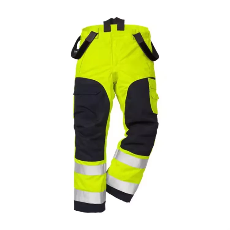 Hi-Vis-Reflective-Waterproof-Workwear-Safety-Traffic-Workwear-Pants-with-High-Visibility-Reflective-Tape