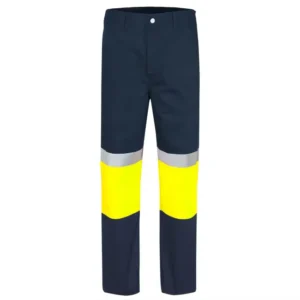Hi Vis Safety Breathable Straight Reflective Tapes Workwear Pants Polyester Cotton