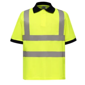 Hi Vis Safety Clothing Polo T shirt Eye catching Visibility for Better Safety Work Wear Clothing Customized Construction