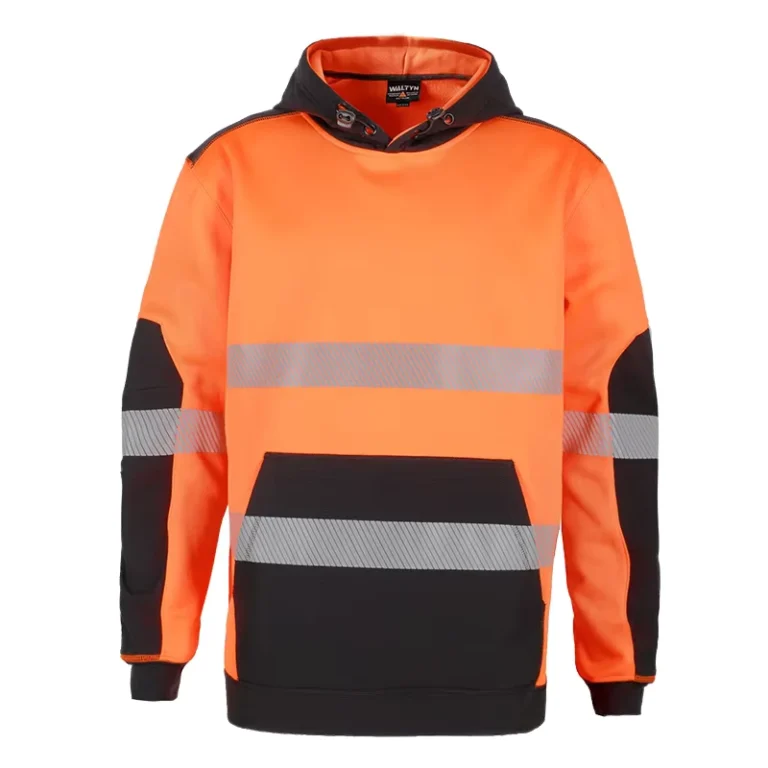 Hi-Vis-Safety-Hoodie-Workwear-for-Men-Reflective-Jacket-High-Visibility-Sweatshirts-with-Hood